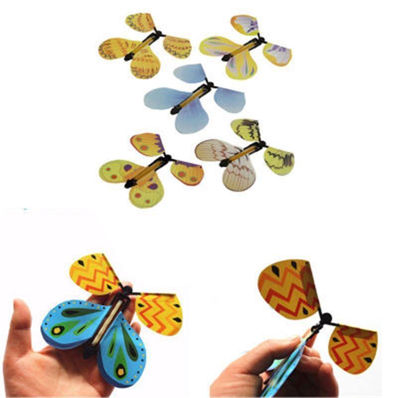 5pcs Magic Butterfly flying Card Toy